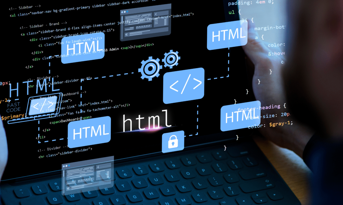 Ilustración de desarrollo web